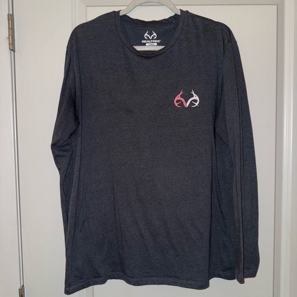 Real tree Gray Long Sleeve Shirt